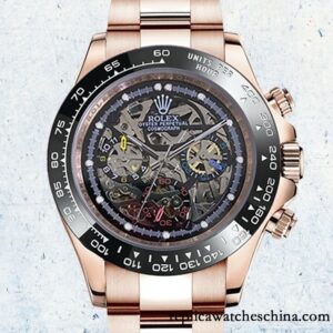 Replica Rolex Daytona Mingzhu Engine Men's Skeleton Limited Edition Hands and Markers Skeleton Dial China